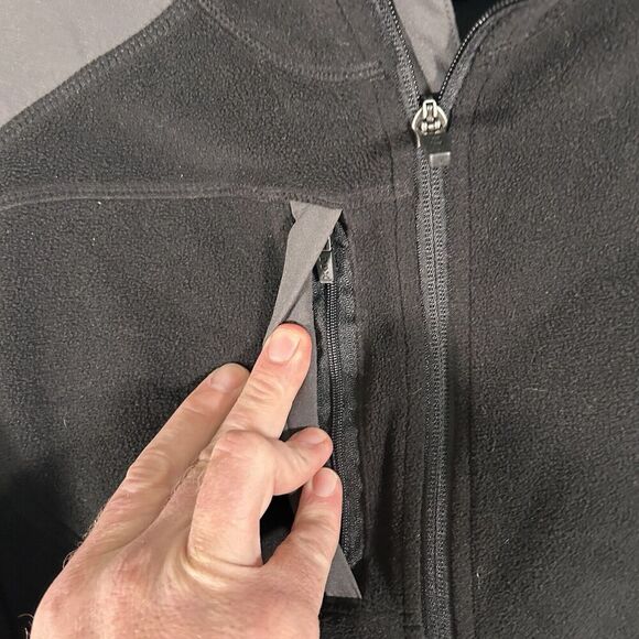 Dri Duck Jacket Men's Large Black Full Zip Fleece Zip Pocket - Picture 6 of 9